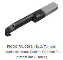 PICCO INSERTS BACK BORING / PROFILING THRU COOLANT