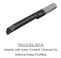 PICCO INSERTS DEEP PROFILING THRU COOLANT