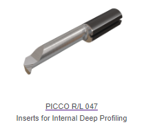 PICCO INSERTS DEEP PROFILING